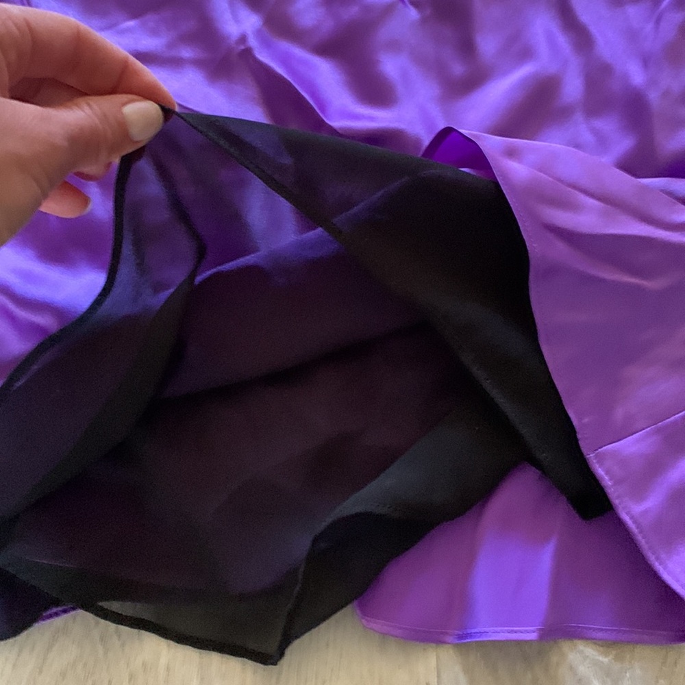 Amanda Uprichard Satin Lilac Backless Dress - Picture 11 of 15